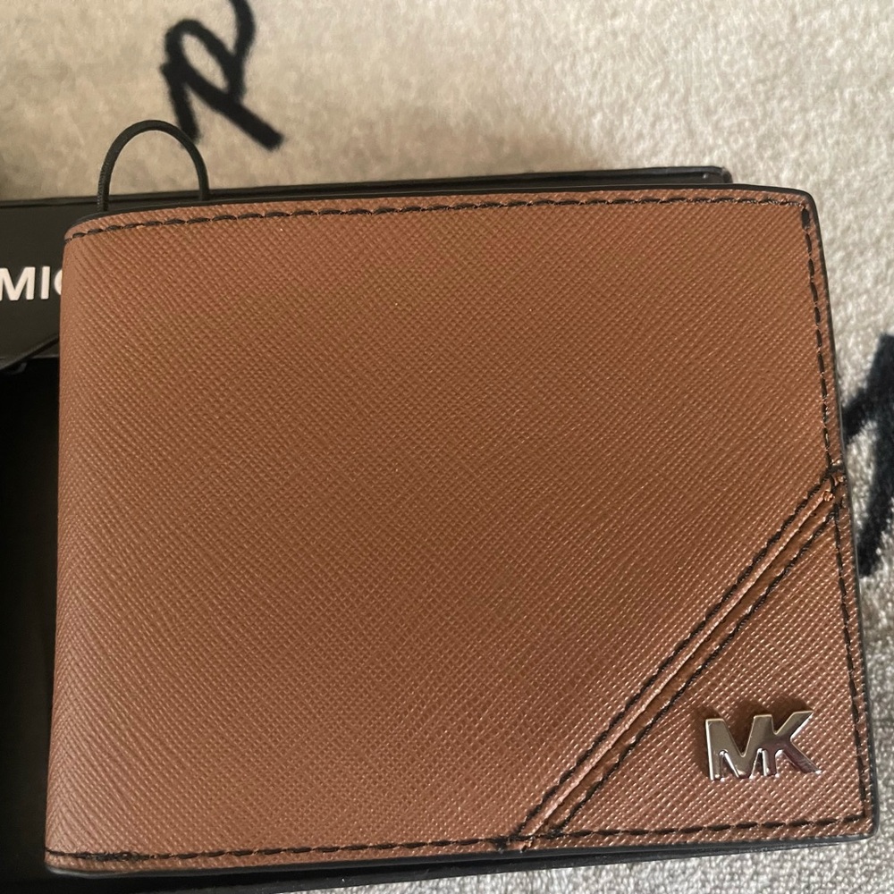 Michael Kors Brown Leather Card Holder
